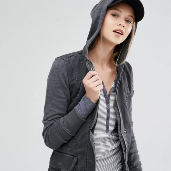 NWT Abercrombie & Fitch Long Utility Jacket - Picture 2 of 13